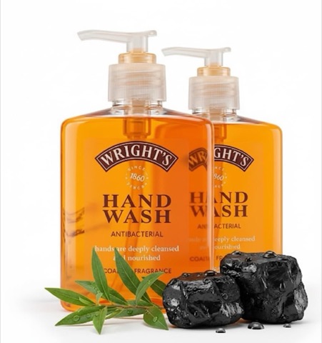 Wright's Coal Tar Antibacterial Hand Wash 250ml, Pack of 2