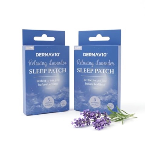 Derma V10 Lavender Sleep Patches, 2 Packs (10 Patches)